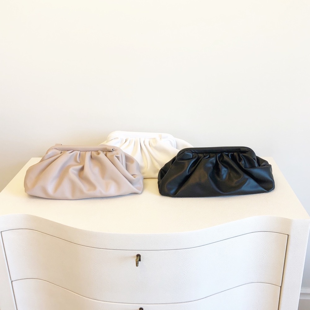 🔄 MONTERREY Nude Vegan Pouch Clutch Crossbody - Picture 5 of 9